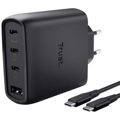 Ładowarka sieciowa TRUST Maxo 65W GaN Czarny ładowarka sieciowa USB USB-C