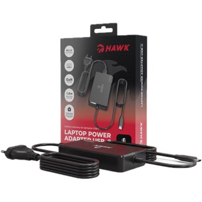 Zasilacz do laptopa HAWK HWLC651 65W ładowarka do laptopa USB-C