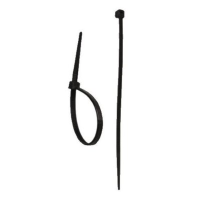 Opaski zaciskowe DEDRA 11C48372 4.8 x 370 mm Czarny (100 szt.)