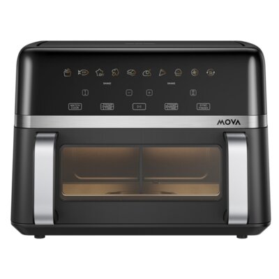 Air Fryer Frytkownica beztłuszczowa MOVA FD20S Pro Czarny 10l z okienkiem podglądu 10 programów automatycznych