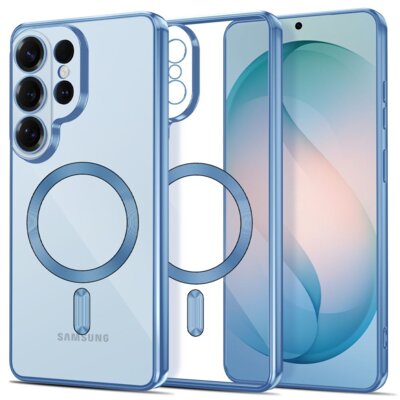 Etui TECH-PROTECT MagFlex MagSafe do Samsung Galaxy S26 Ultra Przezroczysto-niebieski
