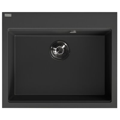 Zlewozmywak jednokomorowy LAVEO Tau SBT7106 Czarny 50x60