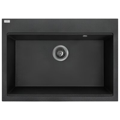 Zlewozmywak jednokomorowy LAVEO Tau SBT7107 Czarny 50x70
