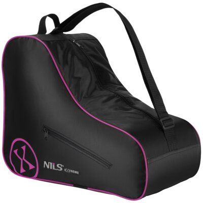 Torba na łyżworolki NILS EXTREME TS105 Czarno-różowy