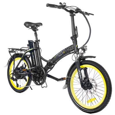 Rower elektryczny ARGENTO Piuma-S Plus U16 20 cali Czarny