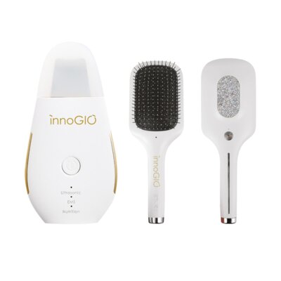Urządzenie do peelingu kawitacyjnego INNOGIO Gioperfect GIO-730 + Szczotka do włosów INNOGIO Gioperfect Hairbrush GIO-745