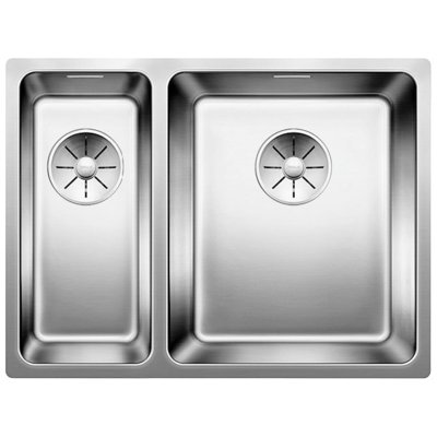 Zlewozmywak półtorakomorowy BLANCO Andano 340/180-U 522977 Srebrny 44 x 58.5