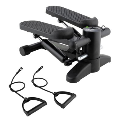 Stepper SPORTPOLAND Display z linkami Czarny