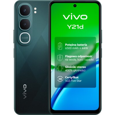 Smartfon VIVO Y21d 4/256GB 6.68" 90Hz Zielony