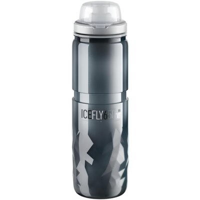 Bidon ELITE Ice Fly 650 ml Czarno-popielaty
