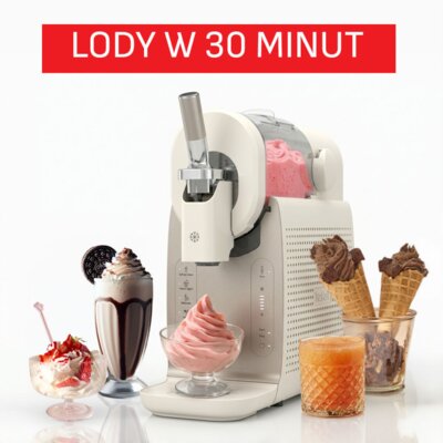 Maszynka do lodów TEFAL Freezi IG803AE0 lody włoskie w 30 minut