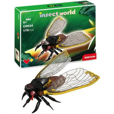 Klocki plastikowe QBI Insect World Złota Cykada C0634-3
