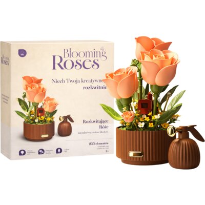 Klocki plastikowe QBI Blooming Roses SA346692 Pomarańczowy