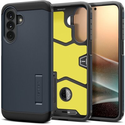 Etui SPIGEN Tough Armor do Samsung Galaxy A57 5G Metaliczny niebieski