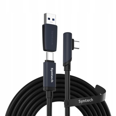 Kabel USB-A - USB-C SYNTECH C101 do Oculus Meta Quest 3/2/Pro/Pico 4/4 Ultra (5 m)