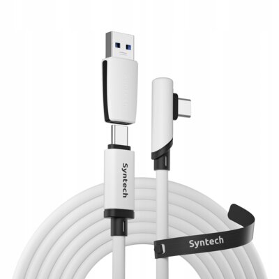Kabel USB-A - USB-C SYNTECH C100 do Oculus Meta Quest 3/2/Pro/Pico 4/4 Ultra (5 m)