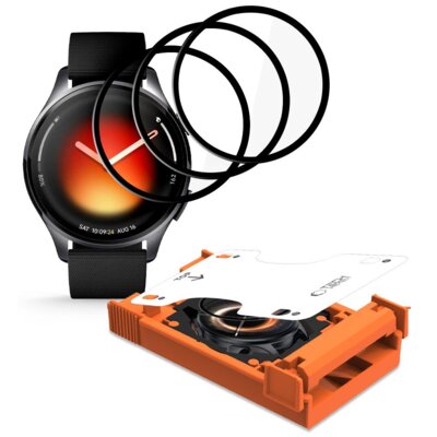 Szkło hybrydowe TECH-PROTECT Easy Set Flex+ do Xiaomi Watch 5 (3 szt.)