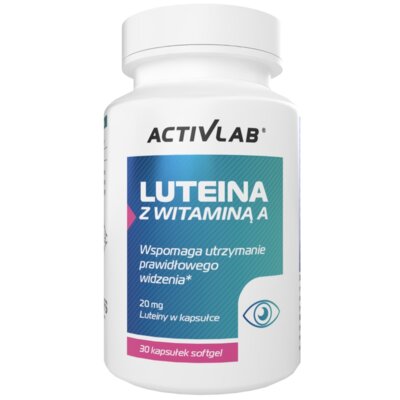 Suplement diety ACTIVLAB Luteina z witaminą A (30 kapsułek)
