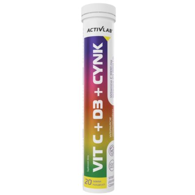 Kompleks witamin i minerałów ACTIVALAB Vit C + D3 + Cynk (20 tabletek)