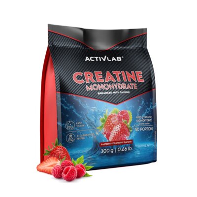 Kreatyna ACTIVLAB Monohydrate Malinowo-truskawkowy (300 g)