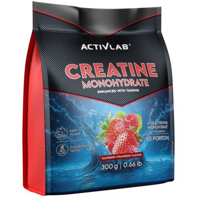 Kreatyna ACTIVLAB Monohydrate Malinowo-truskawkowy (300 g)