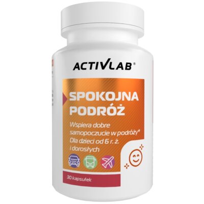 Suplement diety ACTIVLAB Spokojna podróż (30 kapsułek)