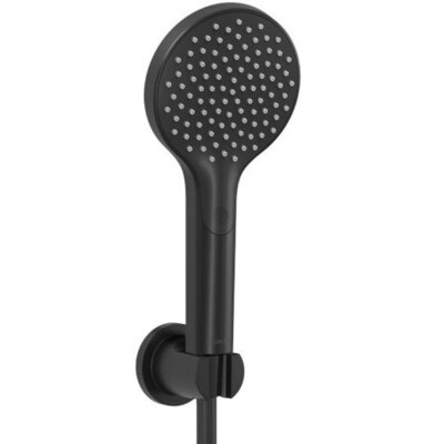 Zestaw prysznicowy punktowy natynkowy KLUDI Dive X 1S 6985039-00 Czarny mat