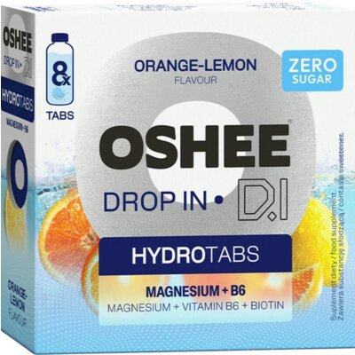 Kompleks witamin i minerałów OSHEE DROP IN Hydrotabs Cytryna i pomarańcza (8 tabletek)