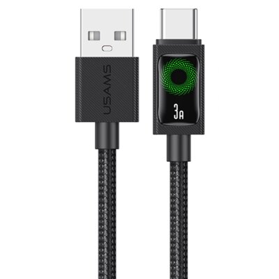 Kabel USB-A - USB-C USAMS U92 18W 1.2 m Czarny