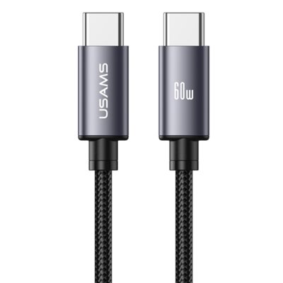 Kabel USB-C - USB-C USAMS U91 60W 1 m Metaliczny
