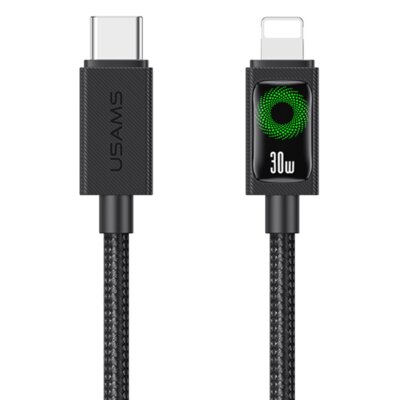 Kabel USB-C - Lightning USAMS U92 30W 1.2 m Czarny