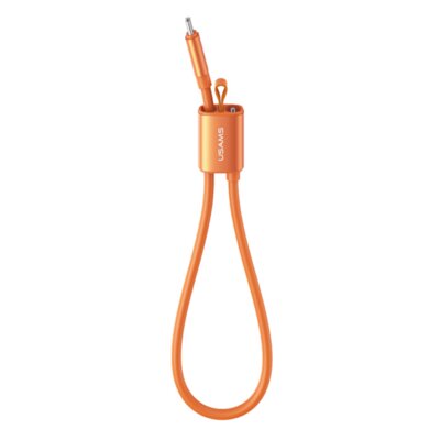 Kabel USB-C - USB-C USAMS U97 60W 0.3 m z paskiem Pomarańczowy
