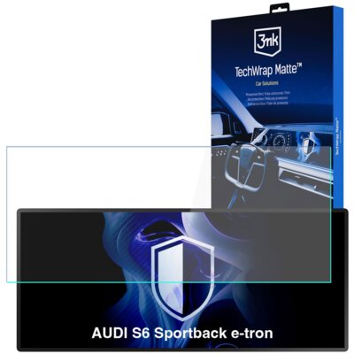 Folia ochronna 3MK TechWrap Matte Center Display do Audi S6 Sportback e-tron 2025-