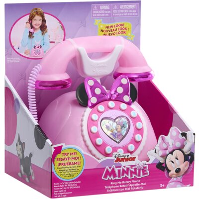 Zabawka interaktywna JUST PLAY Telefon retro z dźwiękiem Myszka Minnie Mouse Ring Me 88272