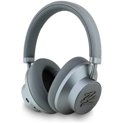 Słuchawki nauszne KARL LAGERFELD Grained Initials Bluetooth ANC Szary