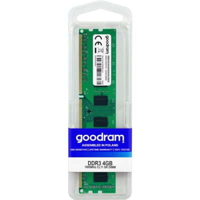 Pamięć RAM GOODRAM 4GB (1x4GB) DDR3 1600MT/s CL11