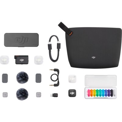 System bezprzewodowy DJI Mic Mini 2 (2 TX + 1 RX + Etui ładujące)