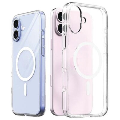 Etui ARAREE Duple M MagSafe do Apple iPhone 16 Plus Przezroczysty
