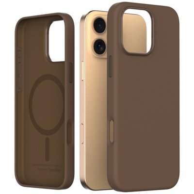 Etui ARAREE Typoskin M MagSafe do Apple iPhone 16 Pro Max Brązowy