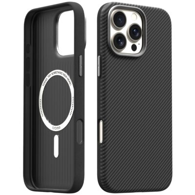 Etui ARAREE Pellis Carbon do Apple iPhone 16 Pro Max Czarny
