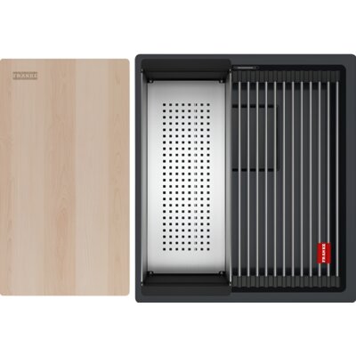 Zlewozmywak jednokomorowy FRANKE Kanon KNG Pro 110-37 125.0749.652 Czarny mat 41x46