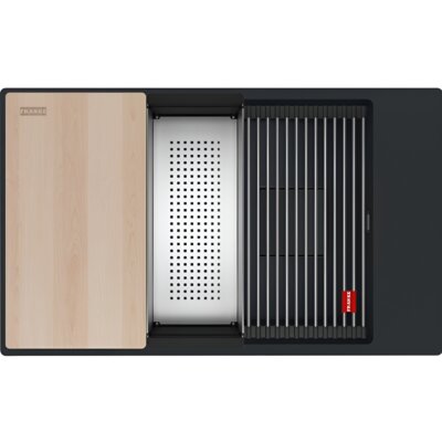 Zlewozmywak jednokomorowy FRANKE Kanon KNG Pro 110-62 125.0749.672 Czarny mat 46x76