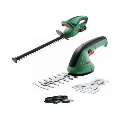 Nożyce do żywopłotu BOSCH EasyHedgeCut 18V-52-13 0600849M01 520mm 18V akumulatorowe + Nożyce do trawy BOSCH EasyShear 0600833303 120mm 3.6V akumulatorowe
