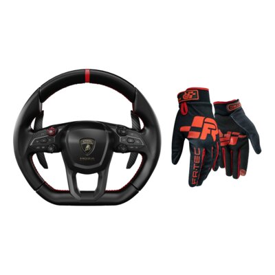 Kierownica MOZA RACING Lamborghini Revuelto + Rękawice do simracingu FR-TEC Pro