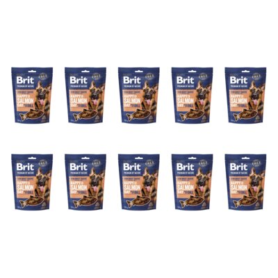 Przysmak dla psa BRIT Premium By Nature Happy Snacks Łosoś z koperkiem 10 x 180 g