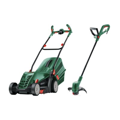Kosiarka elektryczna BOSCH UniversalRotak 37-555 1400W 370mm + Podkaszarka elektryczna BOSCH EasyGrassCut 23 06008C1H01
