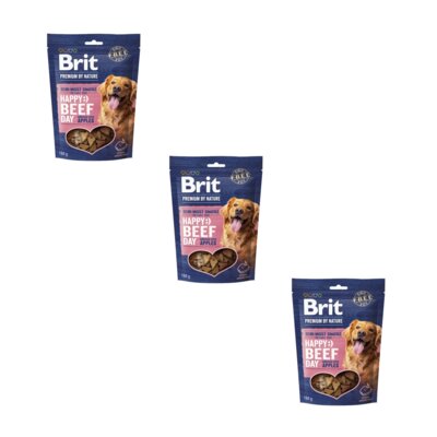 Przysmak dla psa BRIT Premium Snacks Wołowina z jabłkiem 3 x 180 g