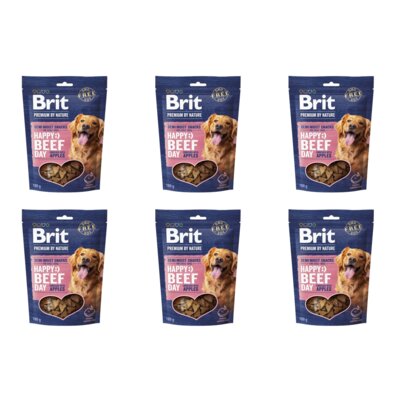 Przysmak dla psa BRIT Premium Snacks Wołowina z jabłkiem 6 x 180 g