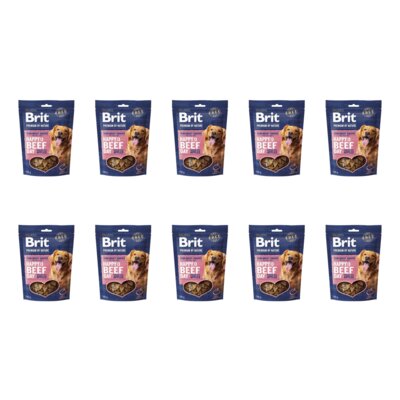 Przysmak dla psa BRIT Premium Snacks Wołowina z jabłkiem 10 x 180 g