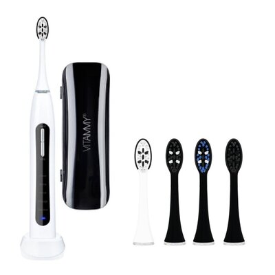 Szczoteczka soniczna VITAMMY Onyx + Końcówka szczoteczki VITAMMY Onyx TOW013617 (4 szt.)